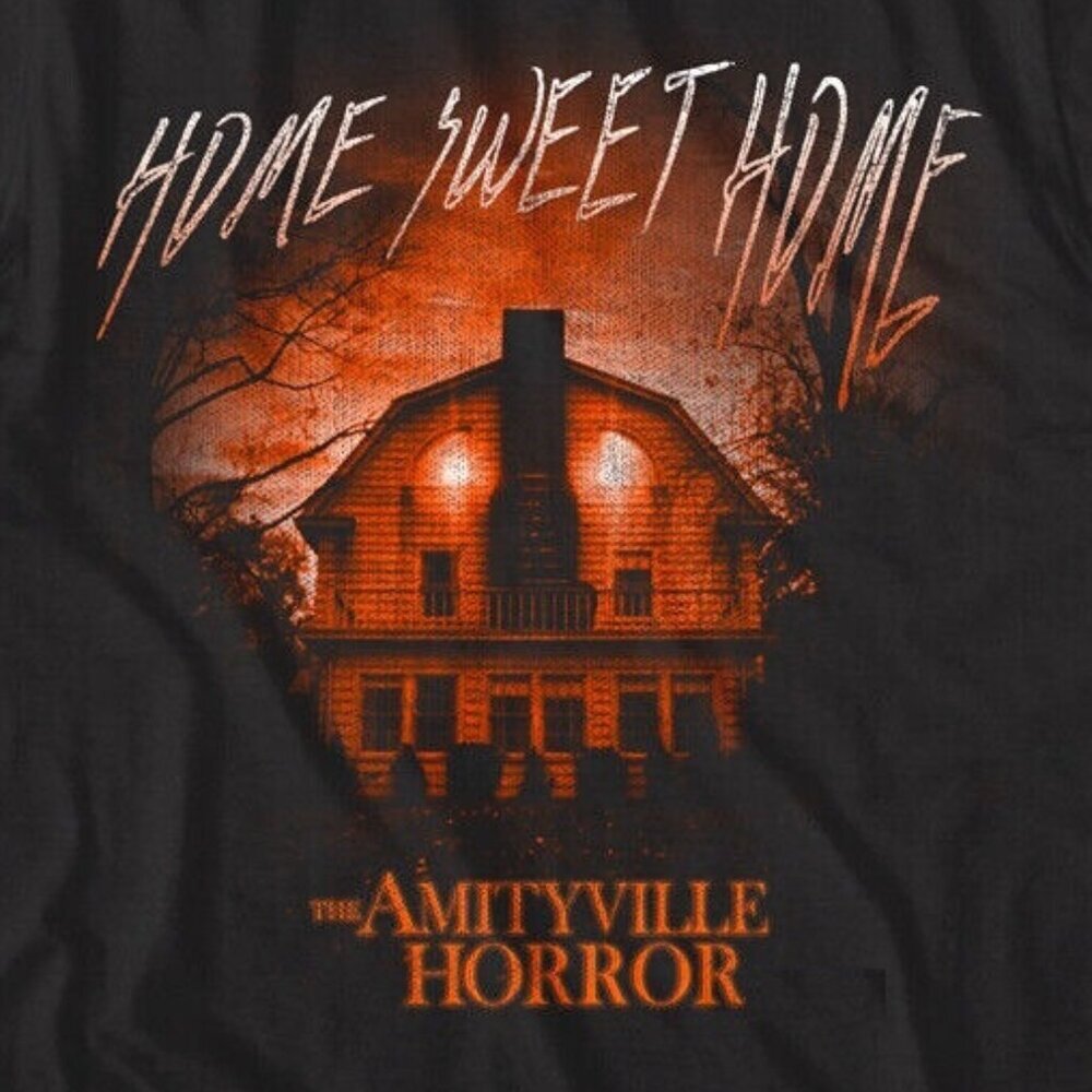 Amityville Horror Home Sweet Home T-Shirt  Haunted House Movie Graphic Tee 17 - Picture 2 of 5